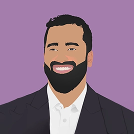 Cartoon of Zahidul Chowdhury, Head of Business Development at Landlord Vision